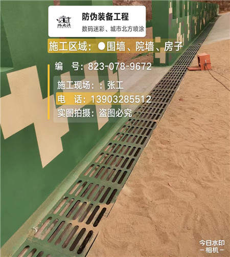 河西 例如在抖音上有“迷彩墙，外围墙面挡 - 星空数码迷彩漆施工队