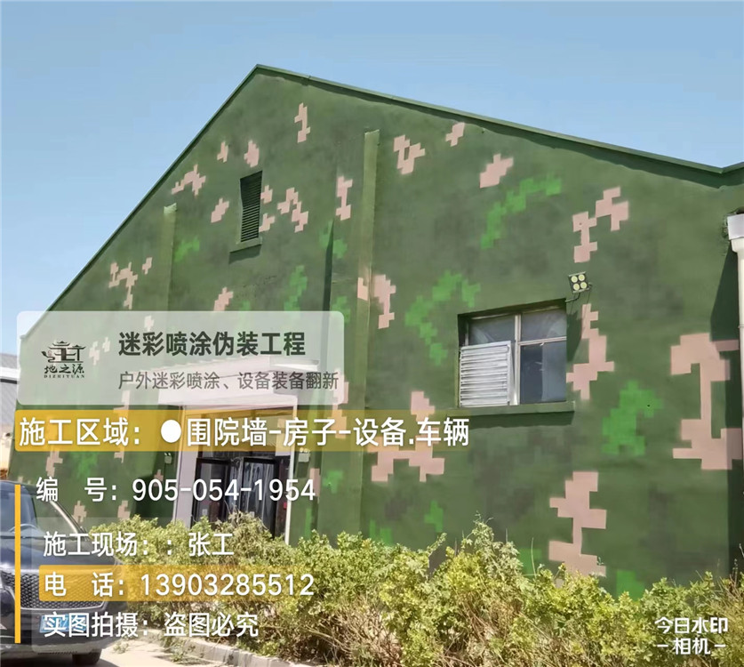 河西外墙数码迷彩漆施工报价清单（100㎡标准墙面测算）